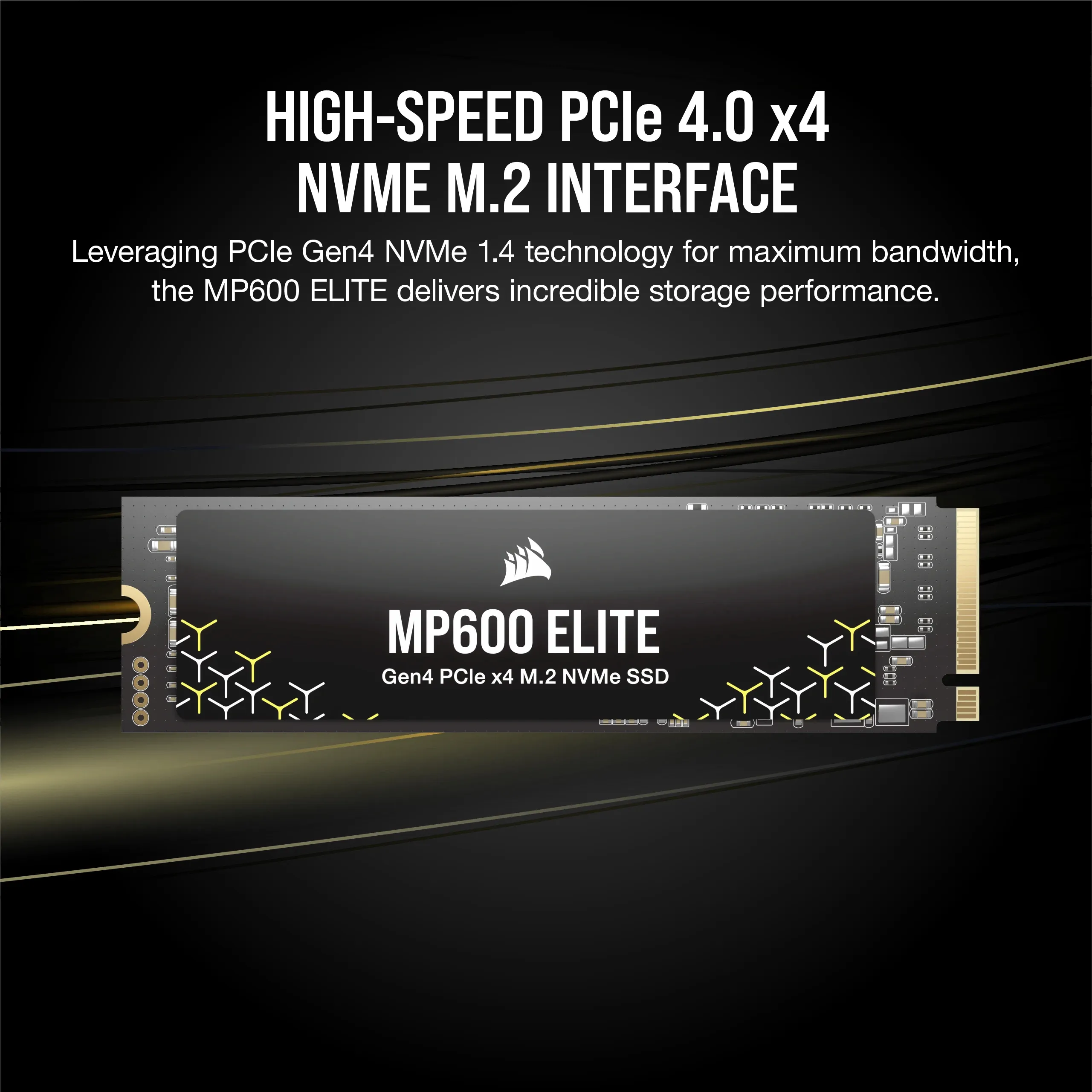 Corsair MP600 ELITE 4 TB, PCIe 4.0, M.2 - SSD