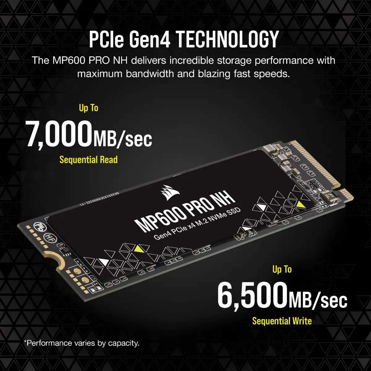 CORSAIR MP600 PRO NH 2TB M.2 PCIe 4.0 NVMe SSD