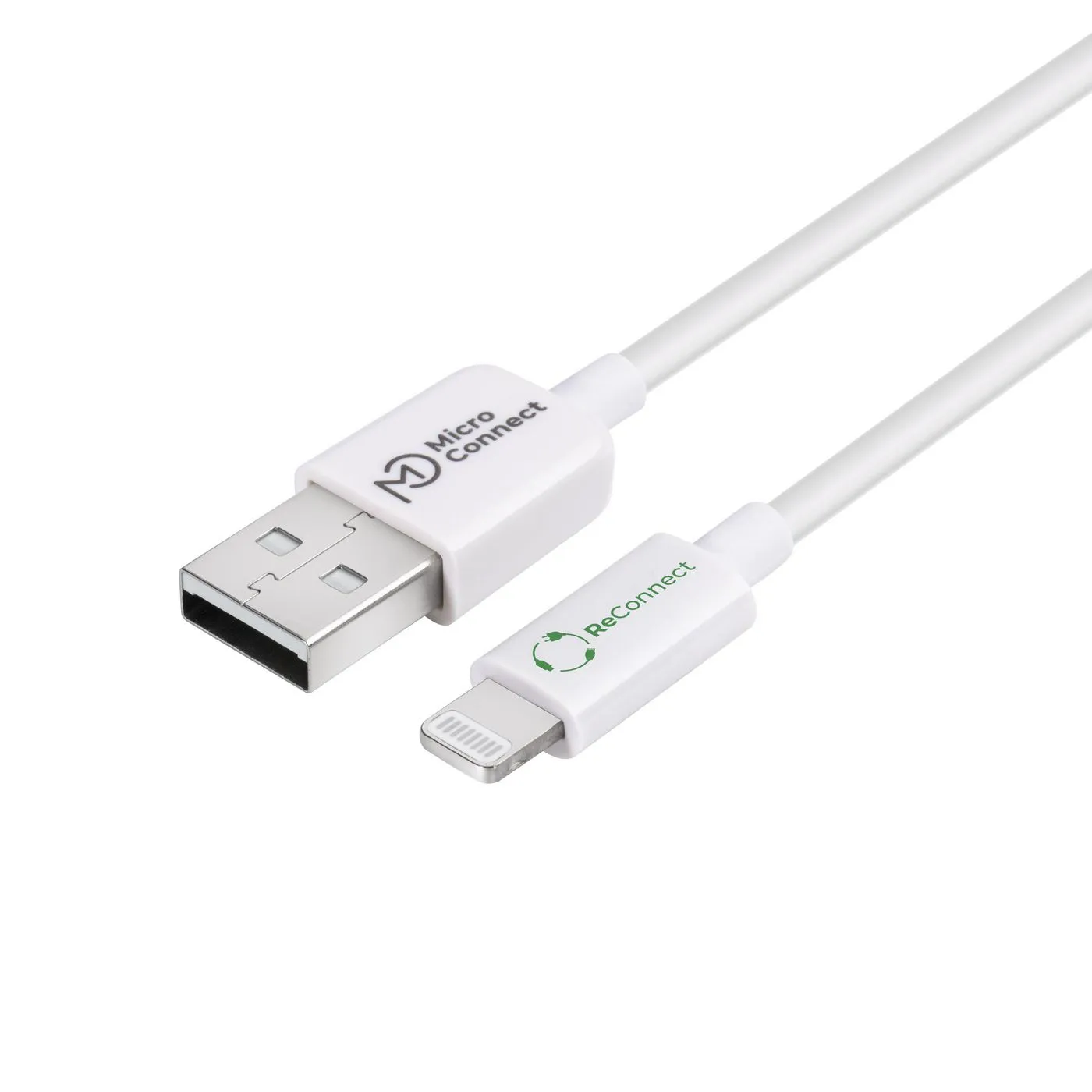 MicroConnect ECO USB-A to Lightning cable, 0.15 m, White