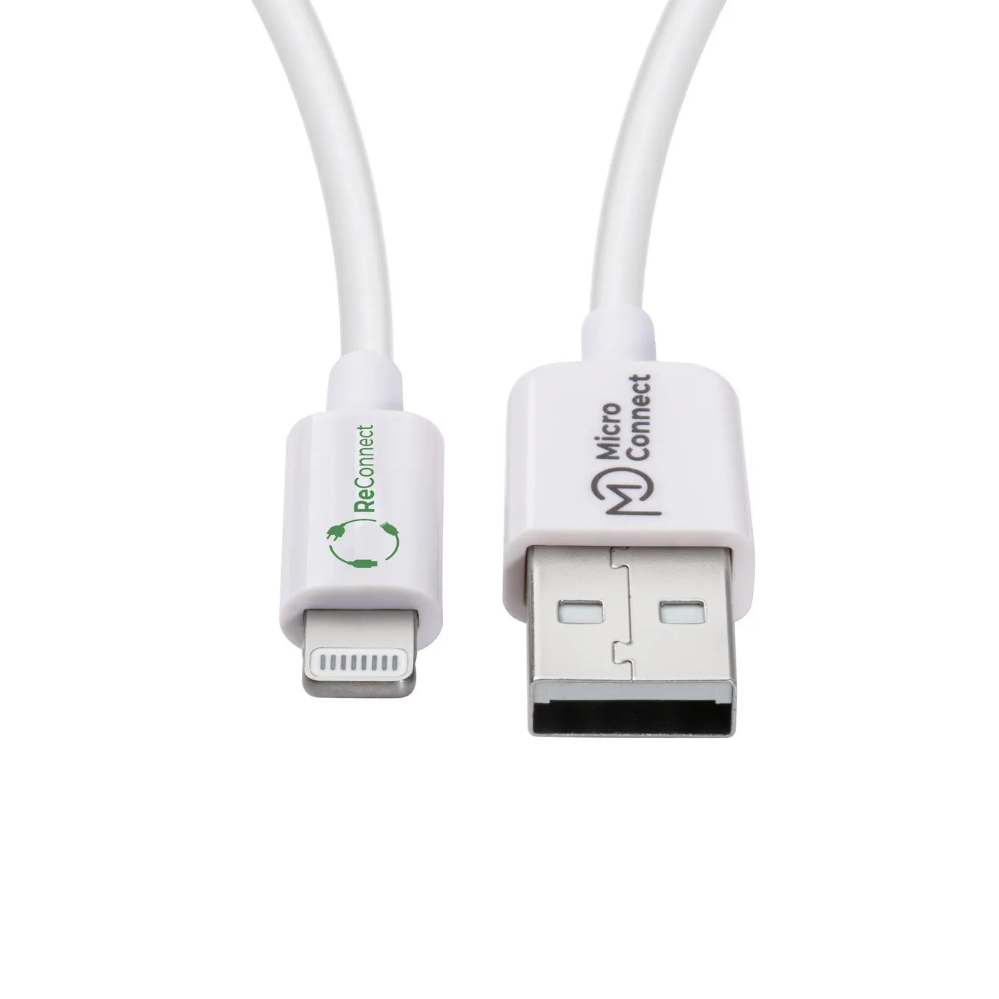 MicroConnect ECO USB-A to Lightning cable, 0.15 m, White