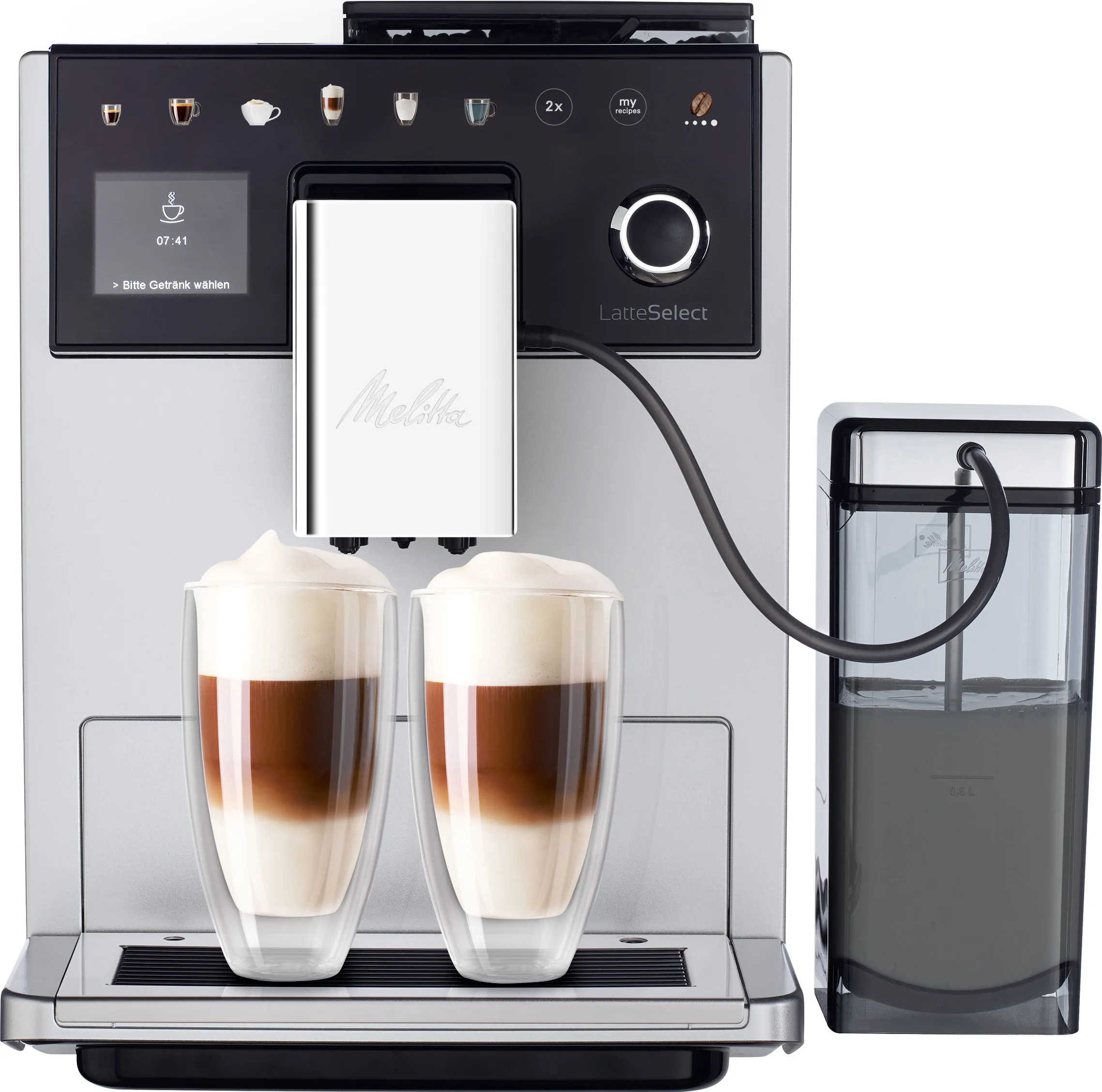 Melitta Latte Select F 630-201, helautomatisk (silver)