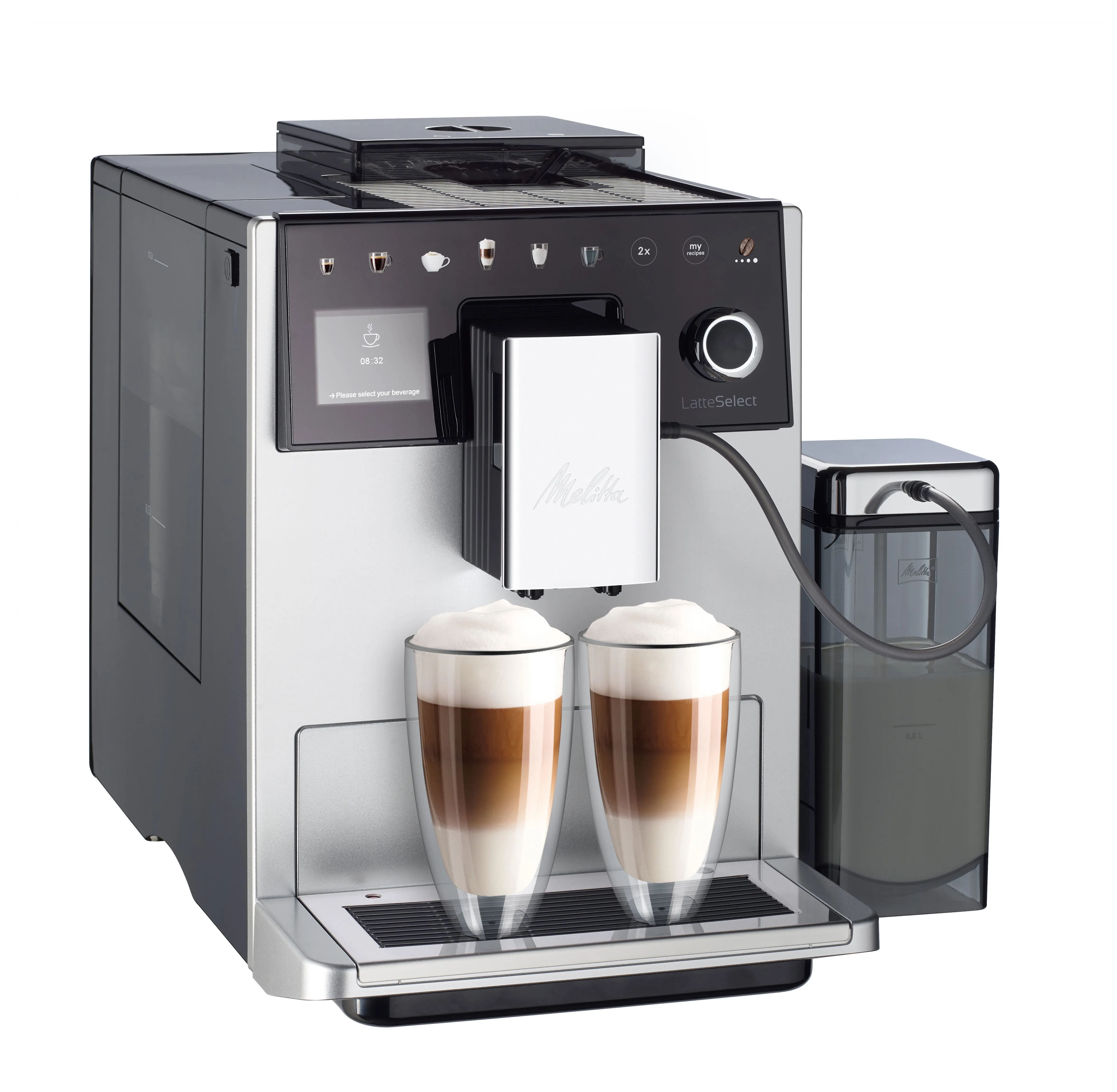 Melitta Latte Select F 630-201, helautomatisk (silver)