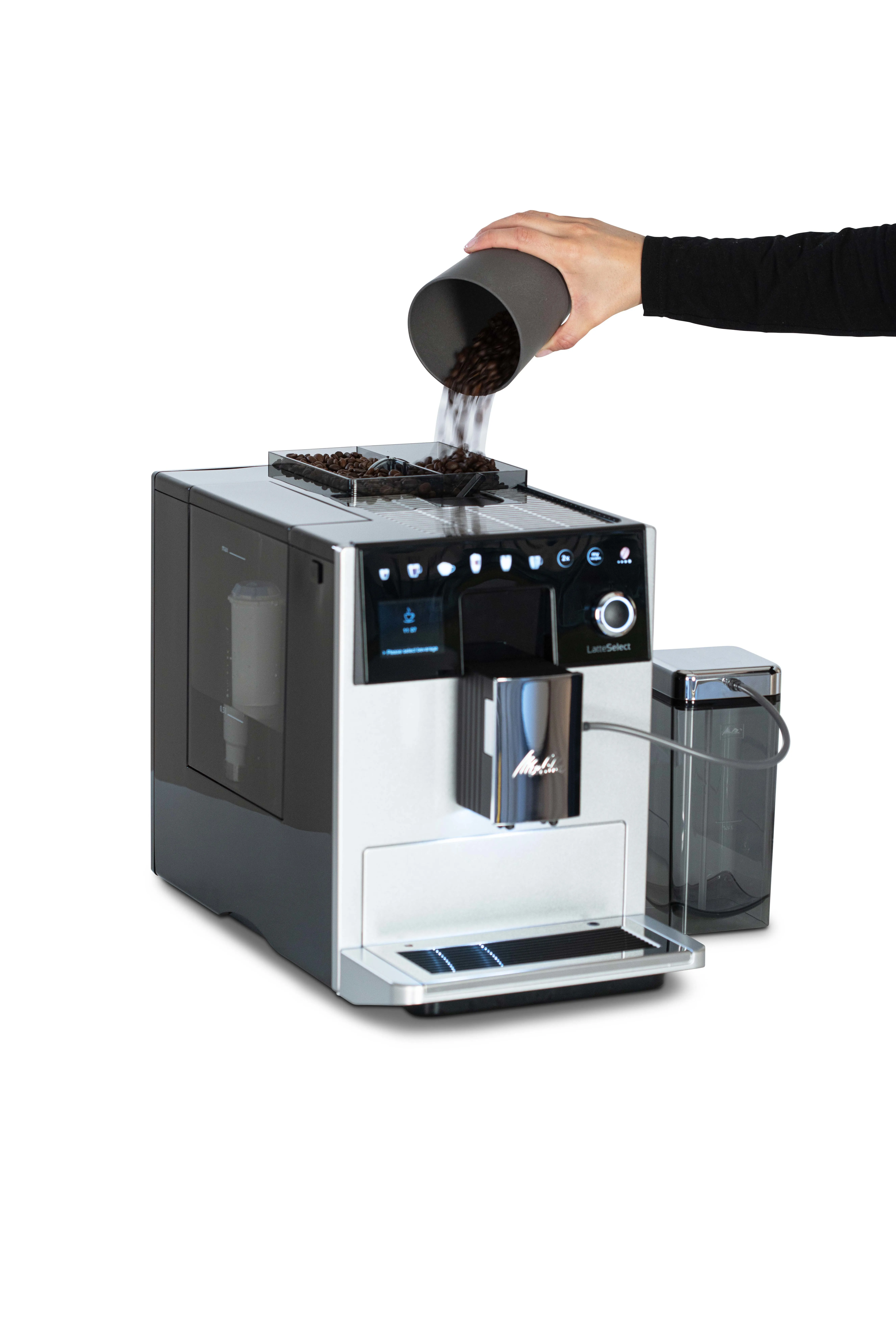 Melitta Latte Select F 630-201, helautomatisk (silver)