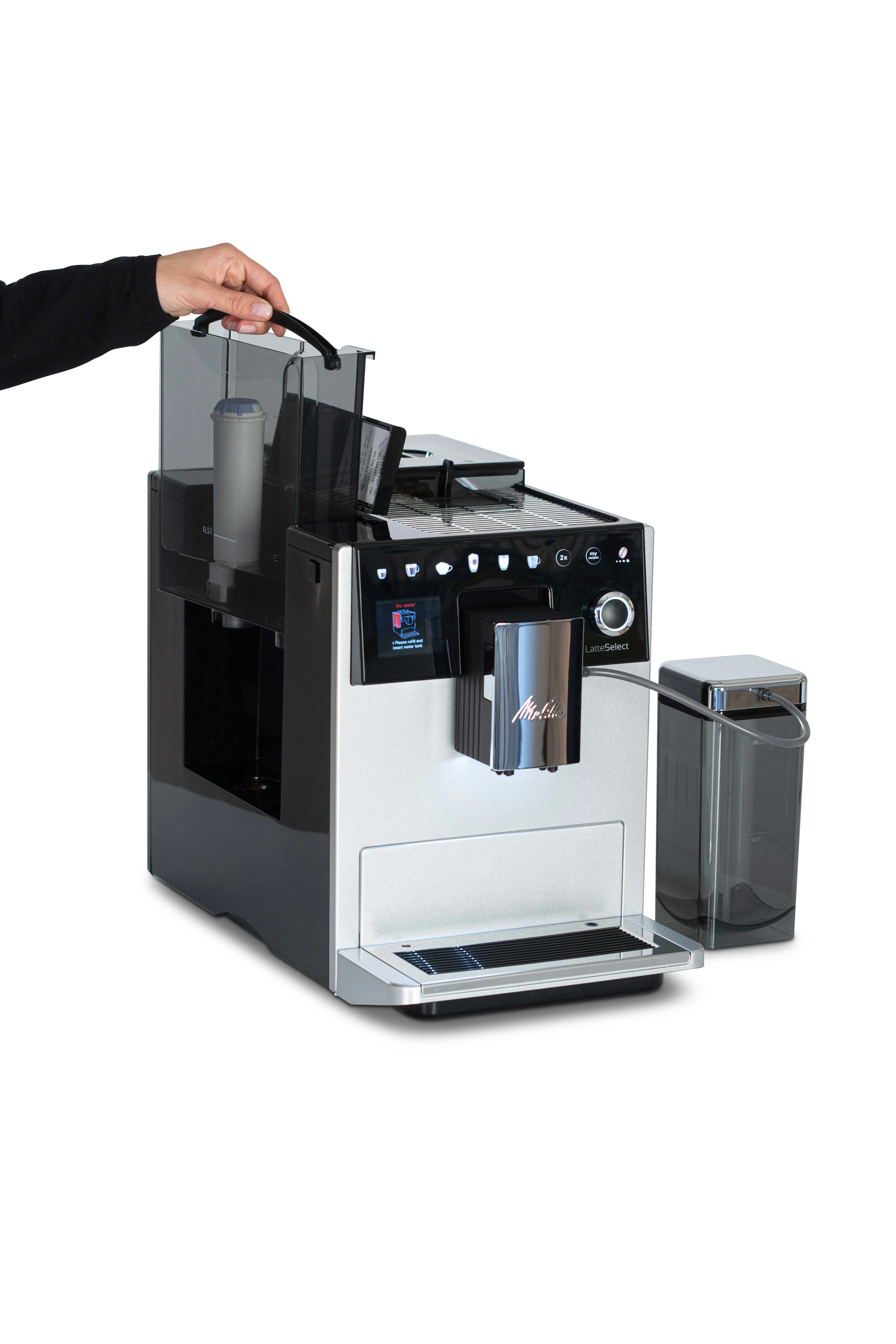 Melitta Latte Select F 630-201, helautomatisk (silver)
