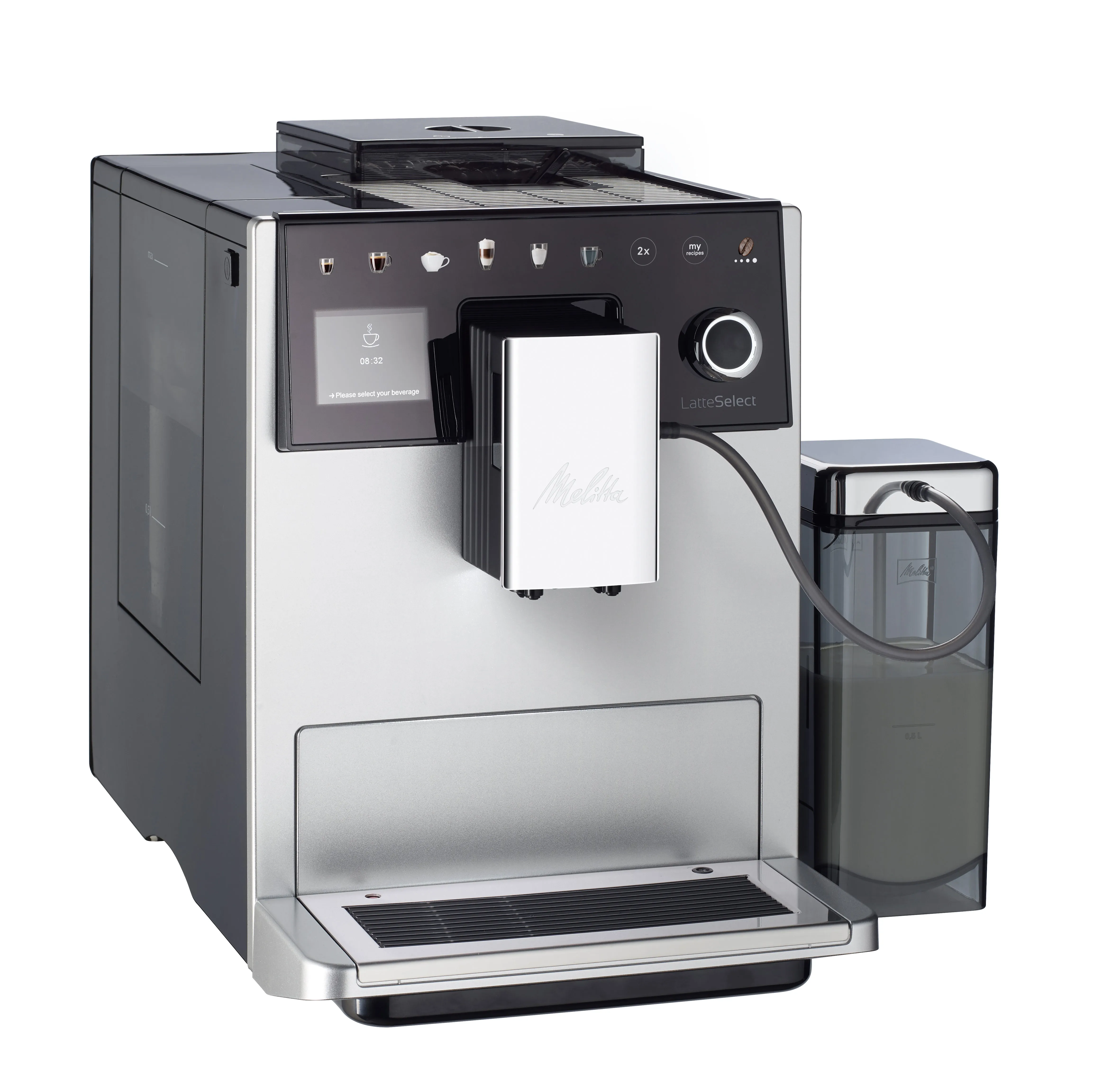 Melitta Latte Select F 630-201, helautomatisk (silver)
