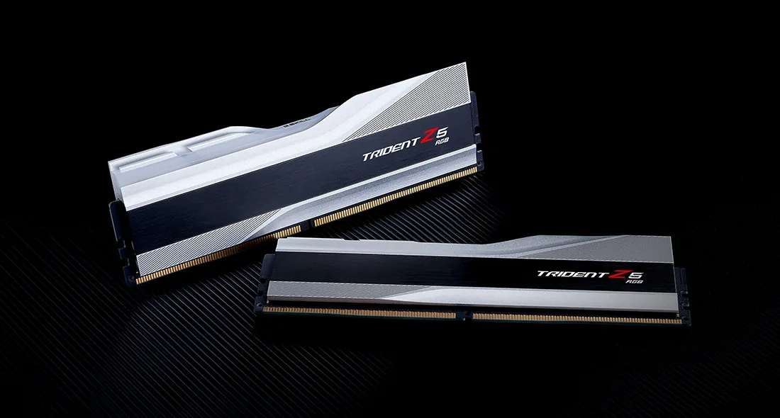 G.Skill Trident Z5 RGB 32GB (2 x 16GB) DDR5 6000 MHz, CL36 - memory, Silver