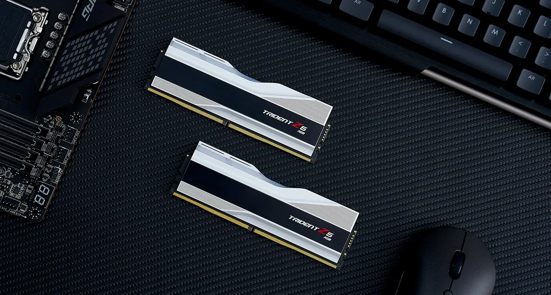 G.Skill Trident Z5 RGB 32GB (2 x 16GB) DDR5 6000 MHz, CL36 - memory, Silver