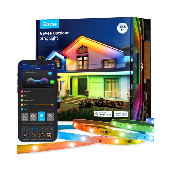 Govee RGBIC Outdoor Neon LED -valonauha, 10m