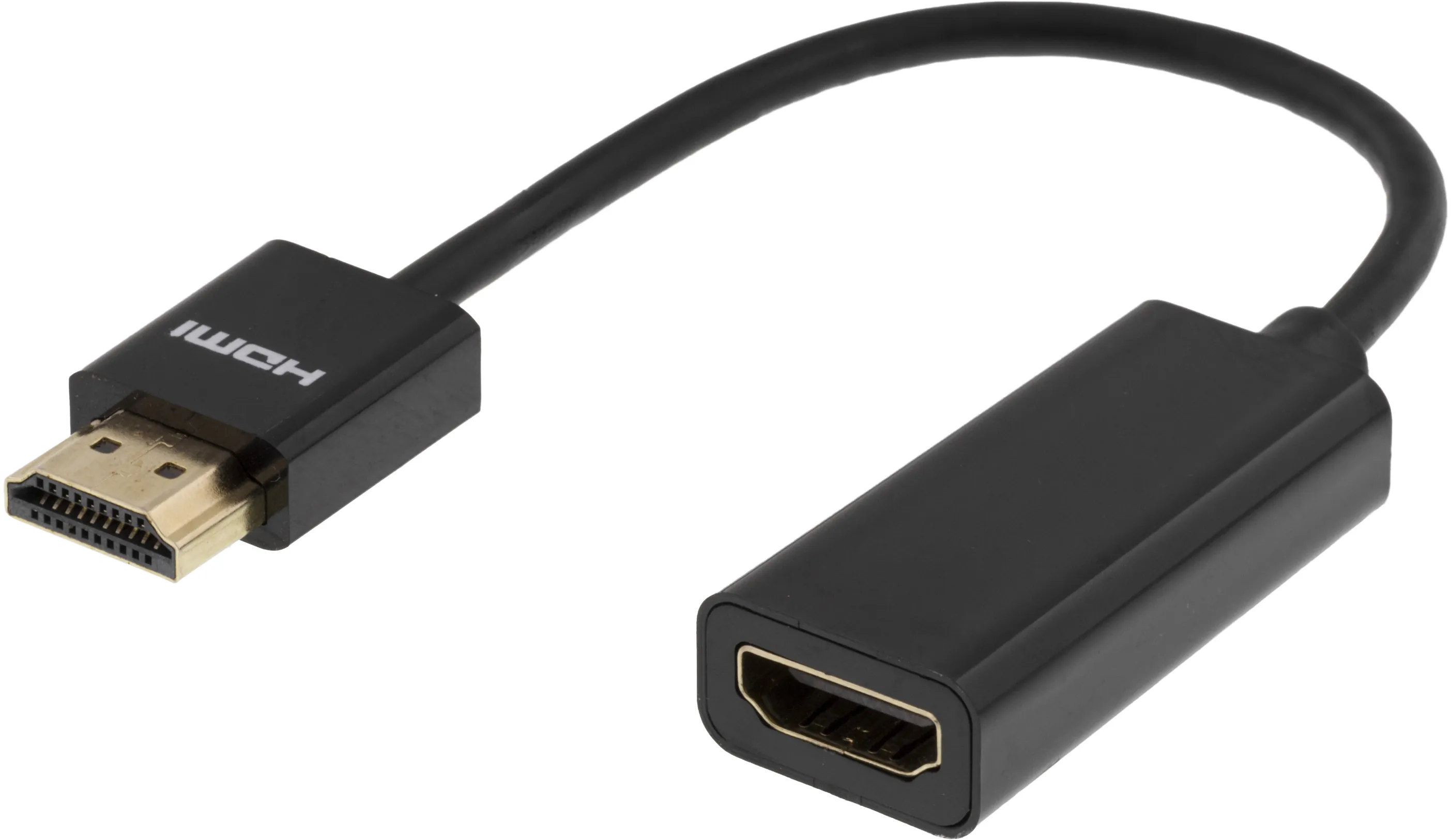 Deltaco  HDMI – HDMI - adapter, Svart