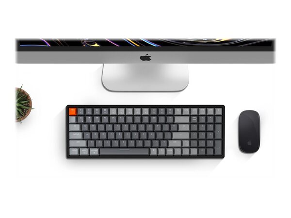Keychron K4 v2, RGB, Aluminium, Hot Swap, Gateron Red - tr&aring;dl&ouml;s speltangentbord