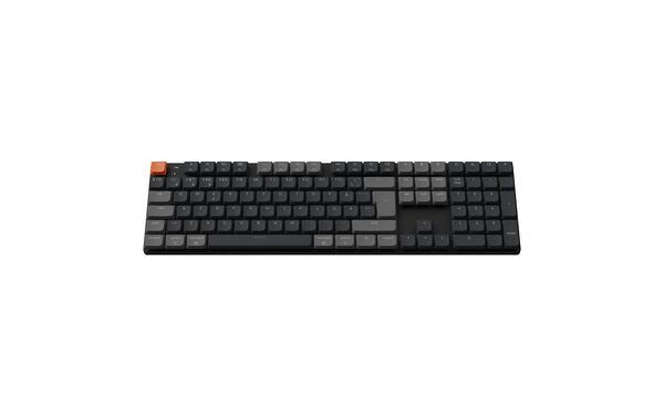 Keychron K5 Version 2 tr&aring;dl&ouml;st mekaniskt ergonomiskt speltangentbord, Low Profile Red, svart