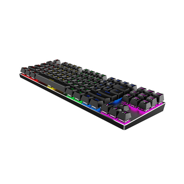 Havit KB435L TKL - gaming tangentbord, Outemu Blue, Svart