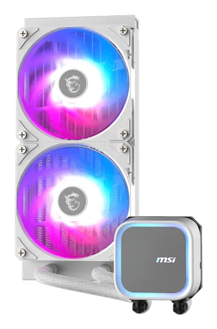 MSI MAG CoreLiquid A13 240 - vätskekylare, Vit