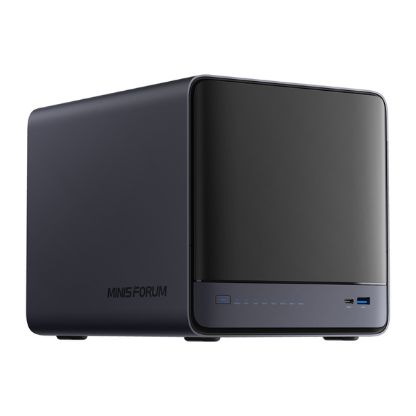 MINISFORUM N5 Air AMD Ryzen 7 255, 16 Gt, 64 Gt, MinisCloud OS -minitietokone, musta
