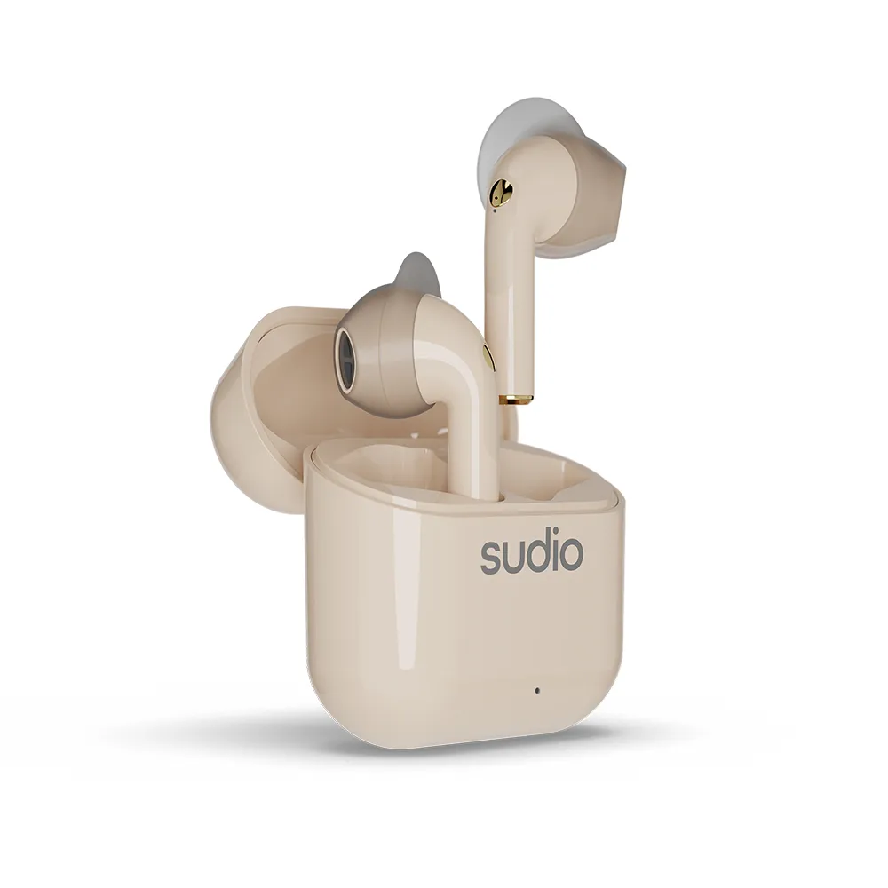 Sudio Nio True Wireless - wireless earbuds, sand