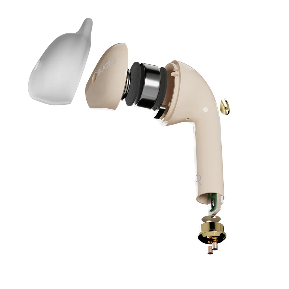 Sudio Nio True Wireless - wireless earbuds, sand
