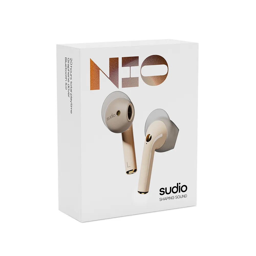 Sudio Nio True Wireless - wireless earbuds, sand