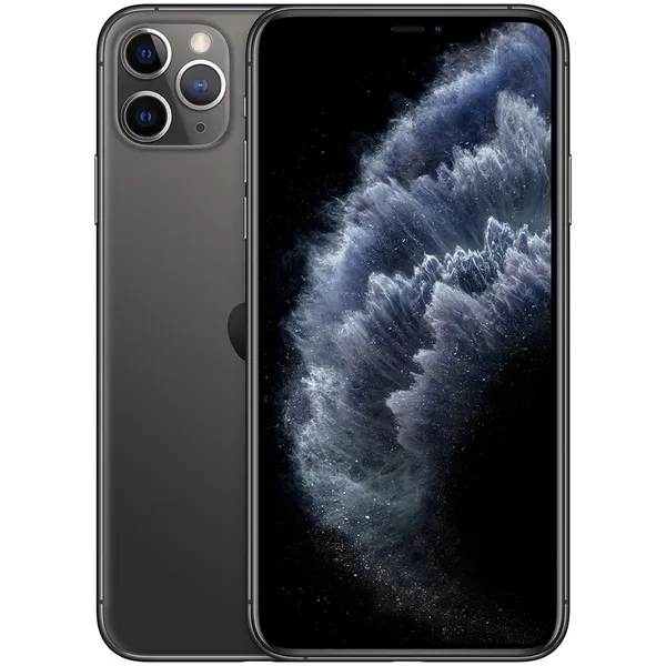 Renoverad iPhone 11 Pro Max 64 GB - mobiltelefon, Rymdgrå (Mycket bra skick)