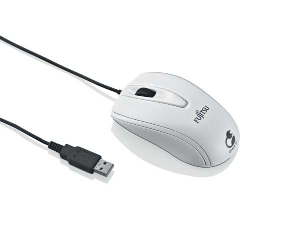 FUJITSU M440 ECO Optical wheel mouse 1000dpi Bio material PVC Free USB cable 1.8m