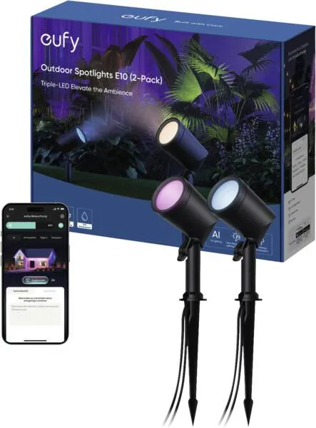 Anker Eufy Outdoor Spotlight Black