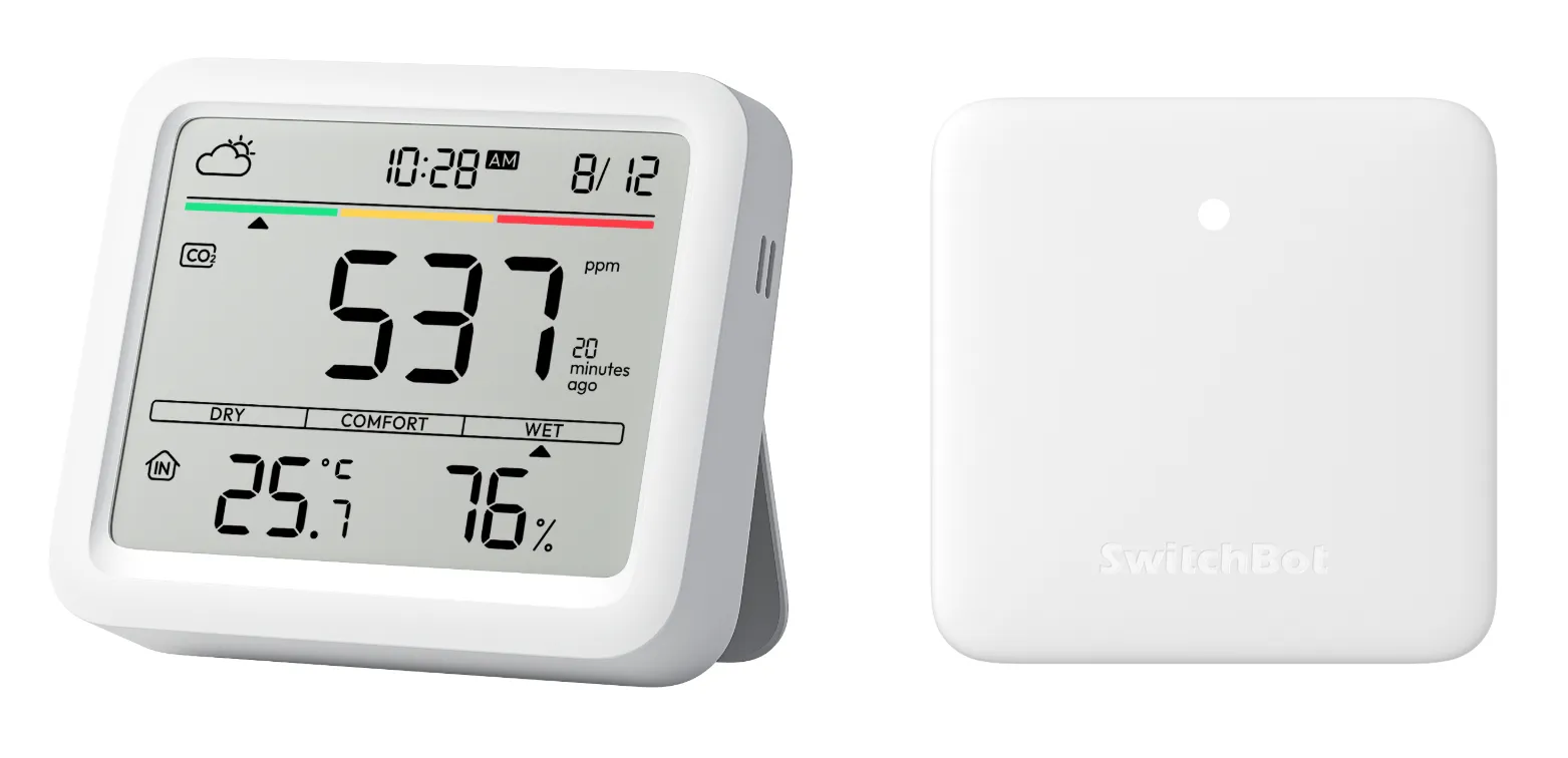SwitchBot Meter Pro CO2 Monitor - Indoor air quality monitor, White