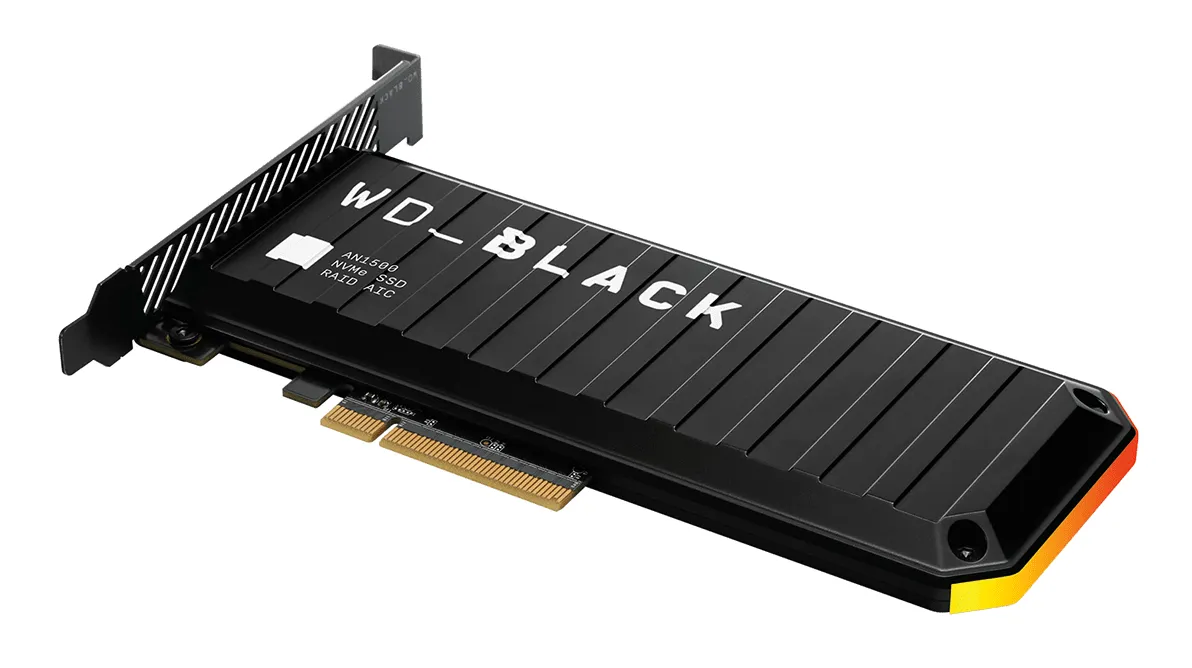 WD_BLACK AN1500 1TB PCIe 3.0 x8 SSD with Heatsink