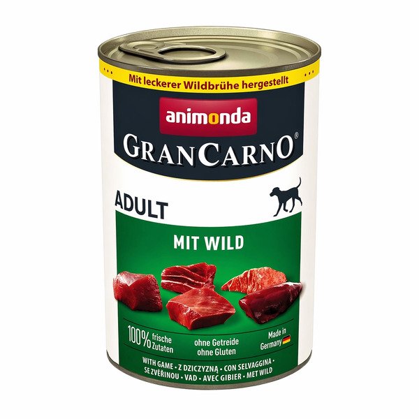 Animonda GranCarno Adult Game, Koiran m&auml;rk&auml;ruoka, Viljaton, 400 g
