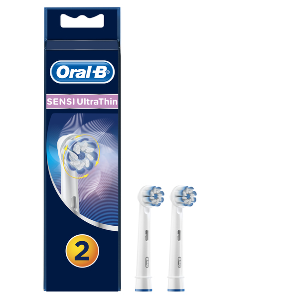 BRAUN VAIHTOHARJA ORAL-B Sensitive UltraThin 2ct ORAL-B Sensi UltraThin 2, Paketissa 2kpl UltraThin Sensitive vaihtoharjaa. UUTUUS!