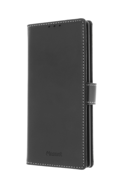 Insmat Flip Case, Galaxy Note 10 Plus - Wallet Case, Black
