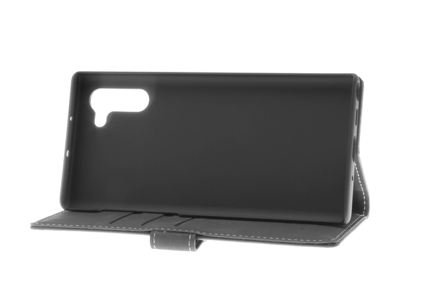 Insmat Flip Case, Galaxy Note 10 Plus - Wallet Case, Black