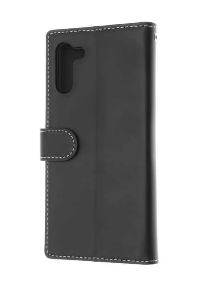 Insmat Flip Case, Galaxy Note 10 Plus - Wallet Case, Black