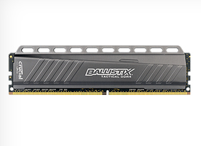 Crucial 4GB (1x4GB) Ballistix Tactical, DDR4 2666MHz - Grey
