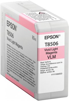 EPSON Singlepack Vivid Light Magenta T850600 UltraChrome HD ink 80ml