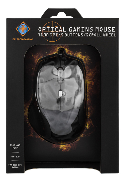 Deltaco GAM-013 - gaming mouse, Grey