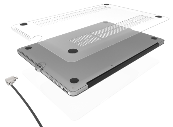 Maclocks The Ledge - J&auml;rjestelm&auml;n suojauspakkaus - hopea malleihin Apple MacBook Pro with Retina display (13.3 tuuma, 15.4 tuuma)
