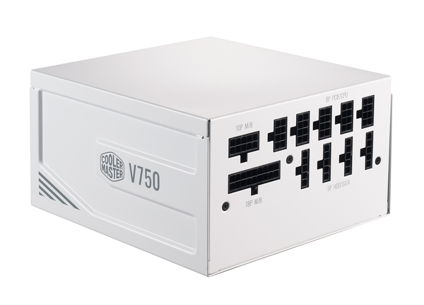 Cooler Master V-Series V2 750W -virtal&auml;hde, 80 Plus Gold (White Edition)