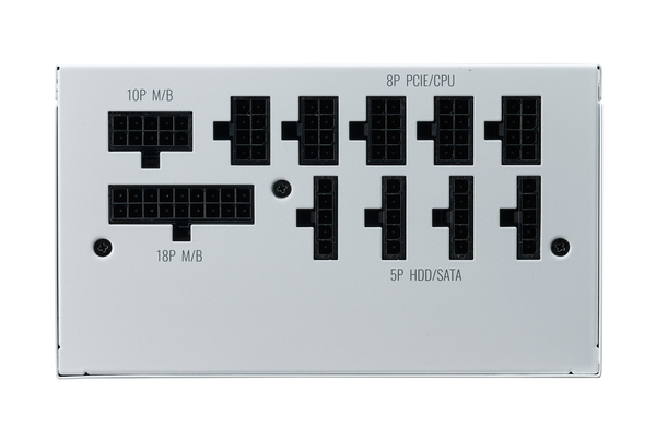 Cooler Master V-Series V2 750W -virtal&auml;hde, 80 Plus Gold (White Edition)