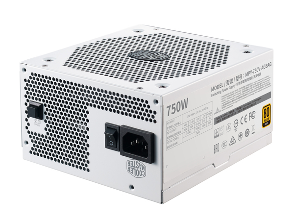 Cooler Master V-Series V2 750W -virtal&auml;hde, 80 Plus Gold (White Edition)