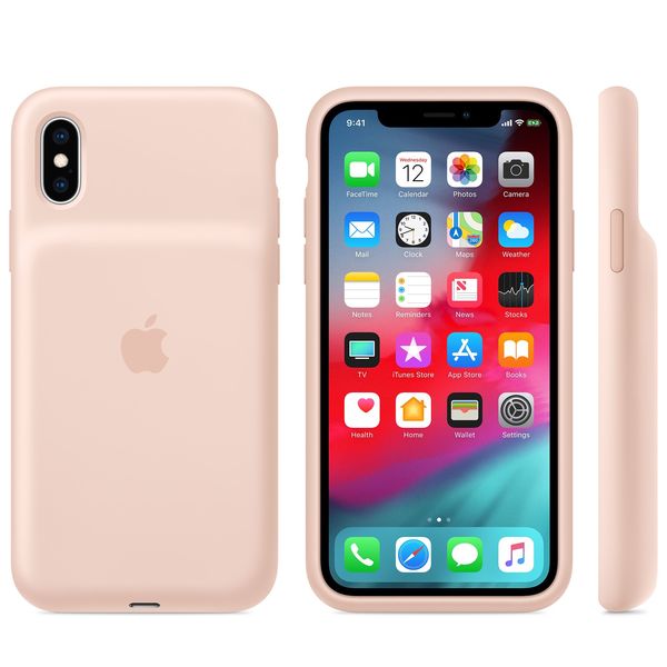 Apple iPhone XS Smart Battery Case - Pink Sand