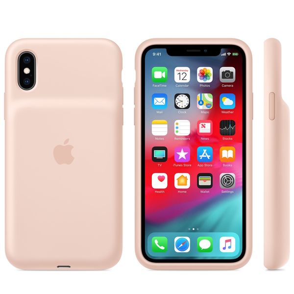 Apple iPhone XS Smart Battery Case - Pink Sand