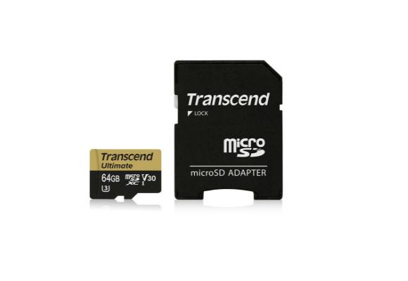 Transcend Ultimate 64GB MicroSDXC - memory card + SD adapter