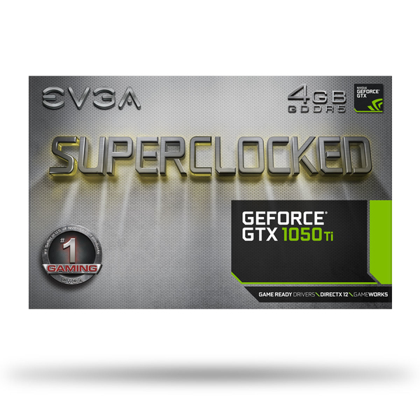 EVGA GeForce GTX 1050 Ti SC GAMING 4GB - grafikkort