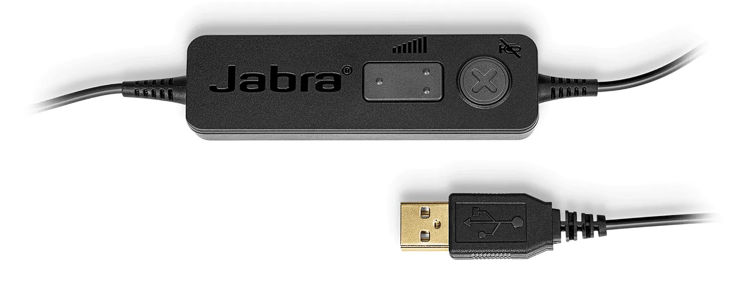 Jabra Biz 1100 EDU Duo USB -stereokuulokemikrofoni, musta