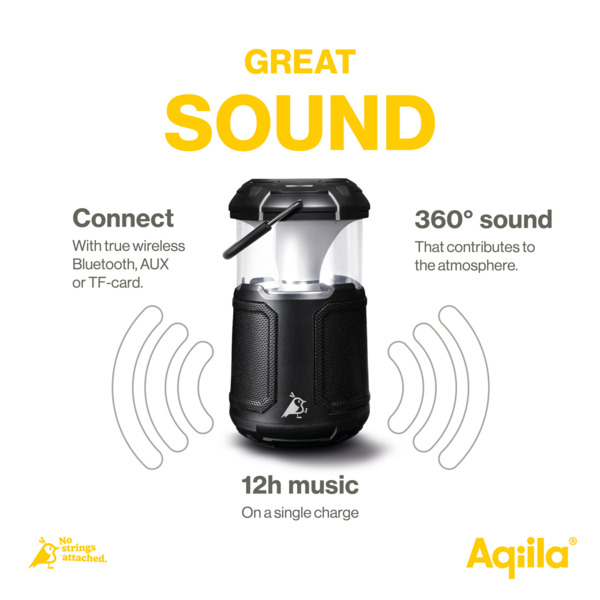 Aqiila Soundbird B10 2.0 Bluetooth Portable speaker, Black