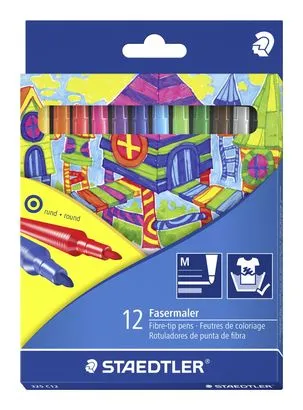 Fibre tip pen Noris Club 1,0mm ass (12)