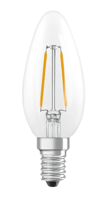 OSRAM LED kynttil&auml; filamentti kirkas B25 1.8 W 250 lm 2700 K E14