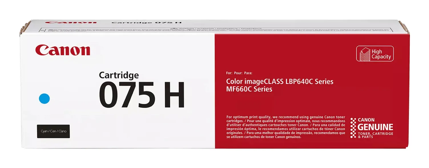 Canon 075 H&ouml;g kapacitet lasertoner, svart