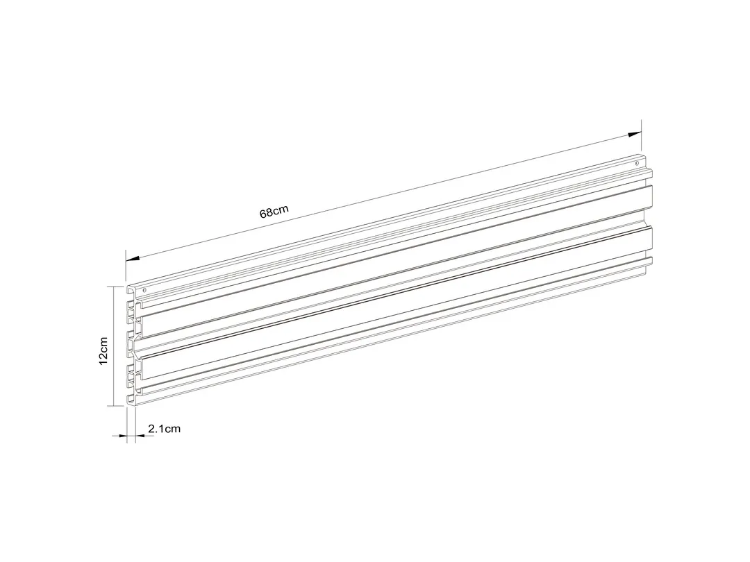 M Pro Series - Single Screen Rail Black