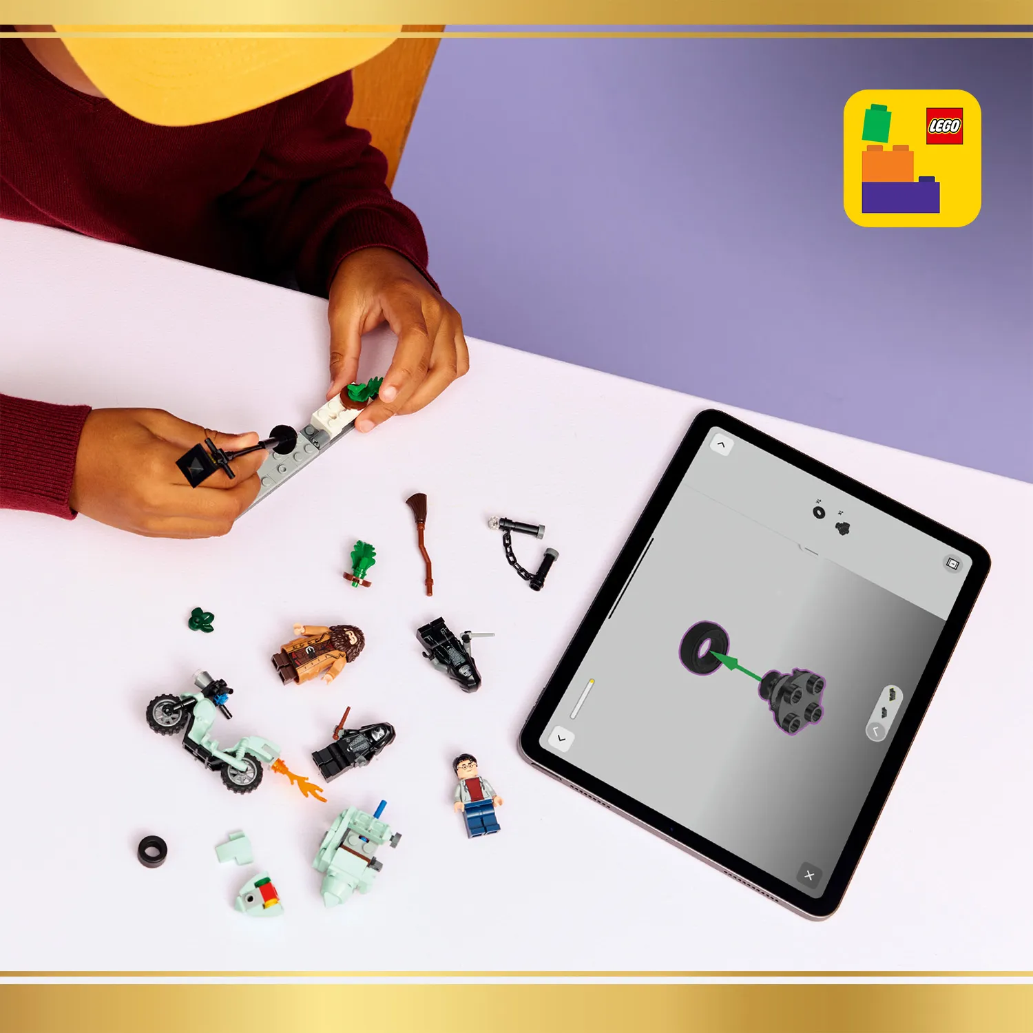 LEGO Harry Potter Hagridin ja Harryn Pako Likusteritielt&auml; 76459