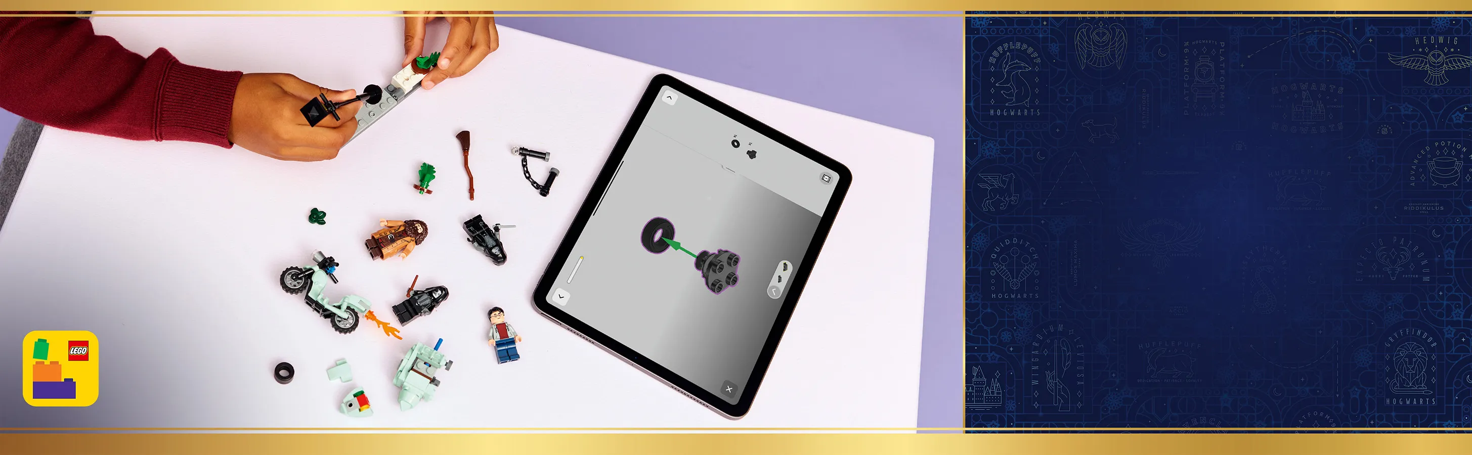 LEGO Harry Potter Hagridin ja Harryn Pako Likusteritielt&auml; 76459